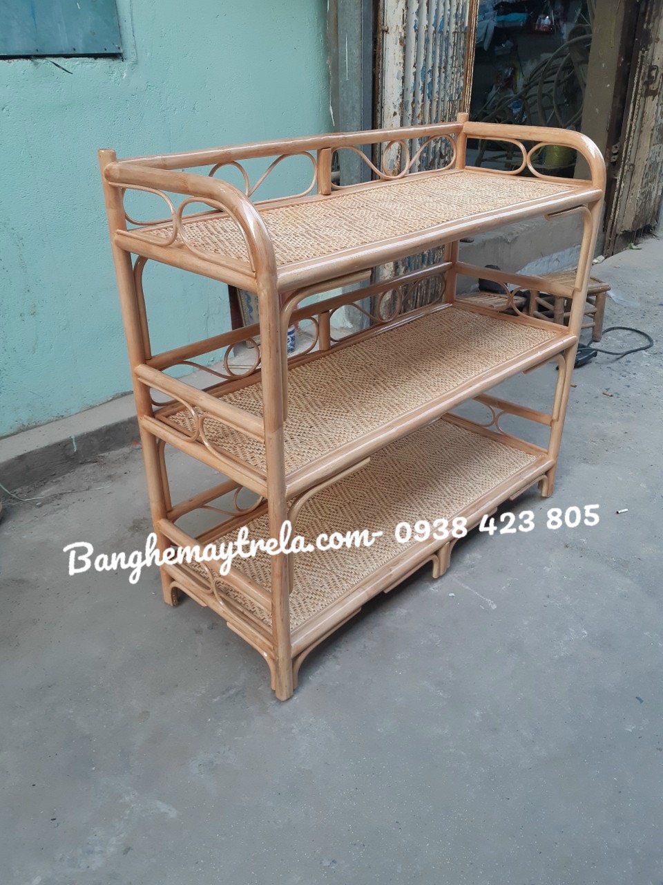 Tủ kệ mây tự nhiên